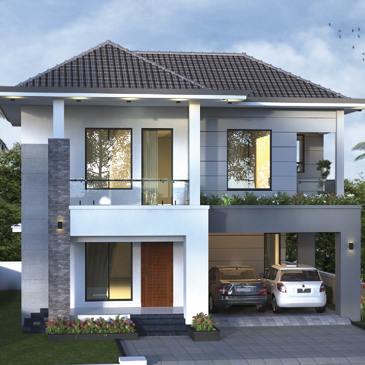 4BHK Villa @ Changanassery